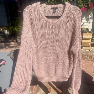 H&M pink sweater. Size L.